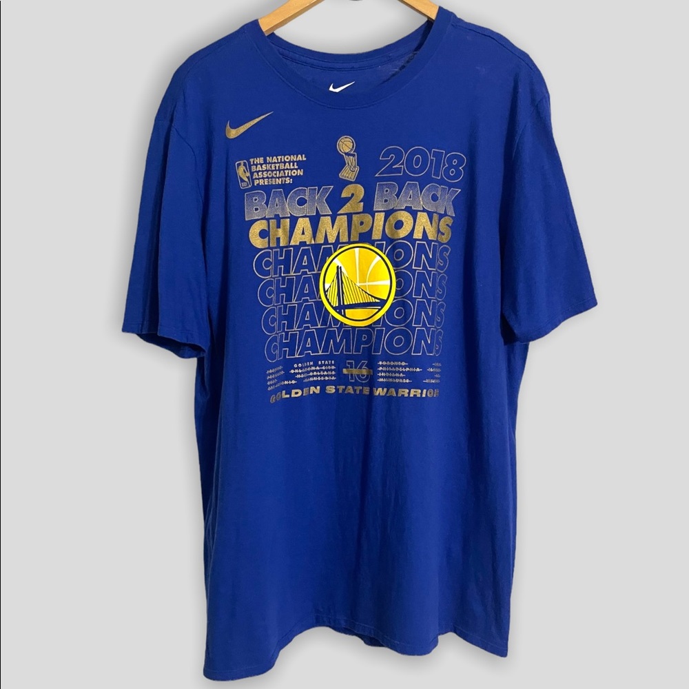 Nike 2018 Warriors Back 2 Back Champs
